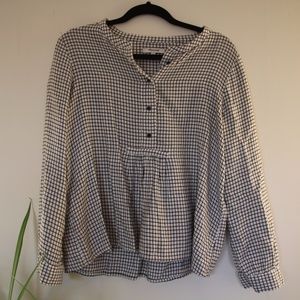 Madewell Quarter Sleeve Baby Doll Top